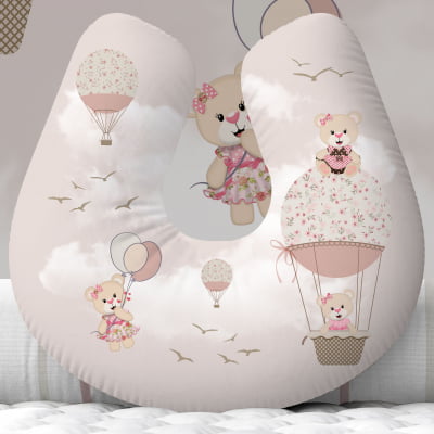 Almofada de Amamentação Travesseiro Ursinha Princesa - AM36