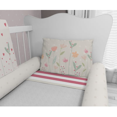 Kit Berço Enxoval de Bebê Balões com Arco-Íris 23 PÇS - KT583 Papel de parede  infantil, Enxovais para Bebê, Kits Berço, Kit Cama, faixa decorativa, régua do crescimento, quadros decorativos infantil.