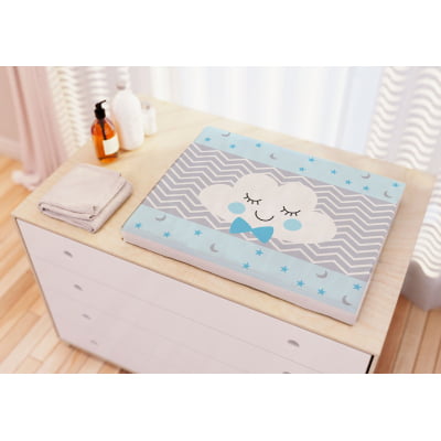 Kit Berço Enxoval de Bebê Chuva de Amor Azul KT364 Papel de parede  infantil, Enxovais para Bebê, Kits Berço, Kit Cama, faixa decorativa, régua do crescimento, quadros decorativos infantil.