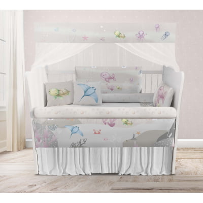 Kit Berço Enxoval de Bebê Safári Aquarelado 23 PÇS - KT50 - Cópia (1)