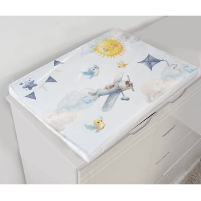 Kit Berço Enxoval de Bebê Avião Nuvens Céu Algodão KT721 Papel de parede  infantil, Enxovais para Bebê, Kits Berço, Kit Cama, faixa decorativa, régua do crescimento, quadros decorativos infantil.