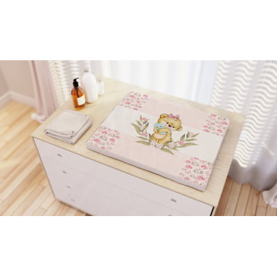 Kit Berço Enxoval de Bebê Ursinha no Balanço 23 PÇS - KT41 B Papel de parede  infantil, Enxovais para Bebê, Kits Berço, Kit Cama, faixa decorativa, régua do crescimento, quadros decorativos infantil.