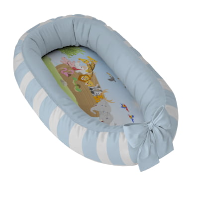 Ninho Redutor Bebê Safari Arca de Noé 100% Algodão Varoni Decor - N28