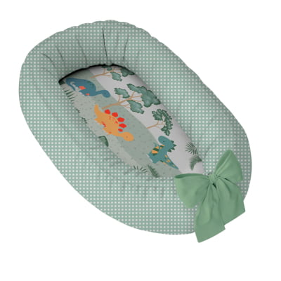Ninho Redutor Bebê Safari Dinossauros 100% Algodão Varoni Decor - N265