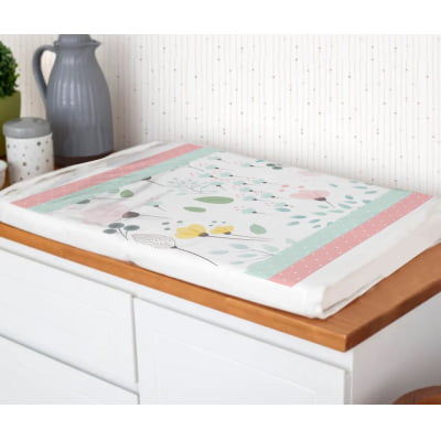 Trocador de Bebê Infantil Menina Floral - TR73 Papel de parede  infantil, Enxovais para Bebê, Kits Berço, Kit Cama, faixa decorativa, régua do crescimento, quadros decorativos infantil.