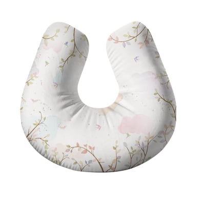 Almofada de Amamentação Travesseiro Algodão Rosa Delicada AM597 Papel de parede  infantil, Enxovais para Bebê, Kits Berço, Kit Cama, faixa decorativa, régua do crescimento, quadros decorativos infantil.