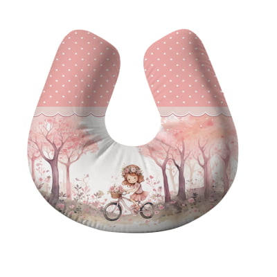 Almofada para Amamentar Bosque Encantado Rosa Menina Am625 Papel de parede  infantil, Enxovais para Bebê, Kits Berço, Kit Cama, faixa decorativa, régua do crescimento, quadros decorativos infantil.