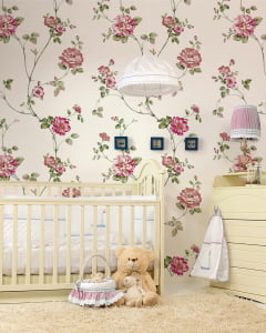 Papel de Parede Infantil Floral Ramos