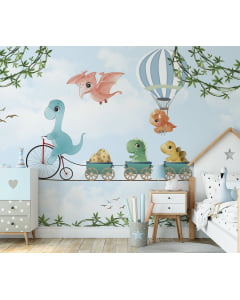 Papel de Parede Infantil Safari Dinossauros - VR335