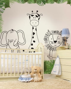 Papel de Parede Infantil Safari