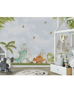 Papel de Parede Infantil Safari Jurássico - VR274