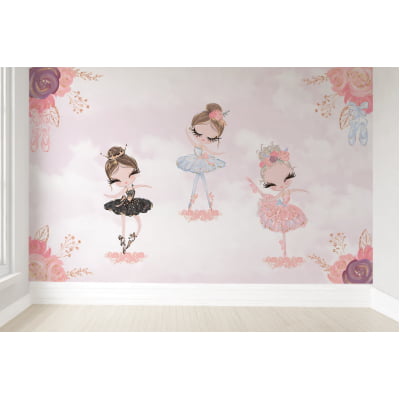 Papel de Parede Infantil Bailarinas - VR531