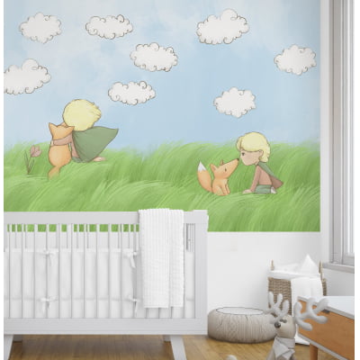 Papel de Parede Infantil Pequeno Príncipe