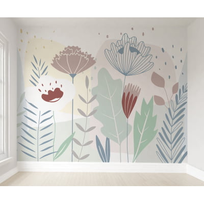 Papel de parede Floral Infantil