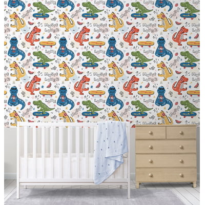 Papel de Parede Infantil Dinossauros