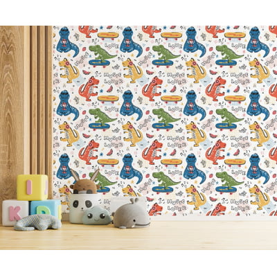 Papel de Parede Infantil Dinossauros