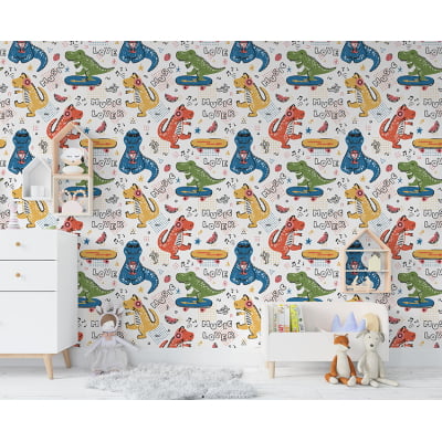 Papel de Parede Infantil Dinossauros