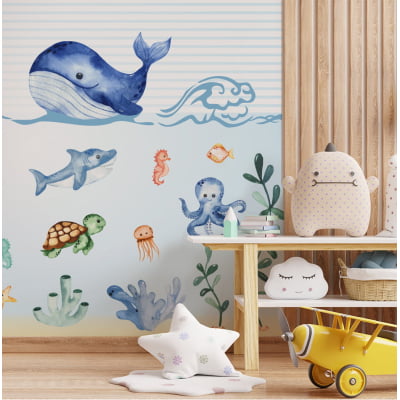 Papel de Parede Fundo do Mar