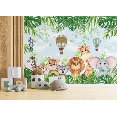 Papel de Parede Infantil Safari Amiguinhos da Floresta - VR341