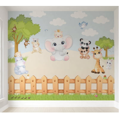 Papel de Parede Infantil Safari Baby - VR419