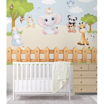 Papel de Parede Infantil Safari Baby - VR419