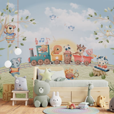 Papel de Parede Infantil Safari - VR592