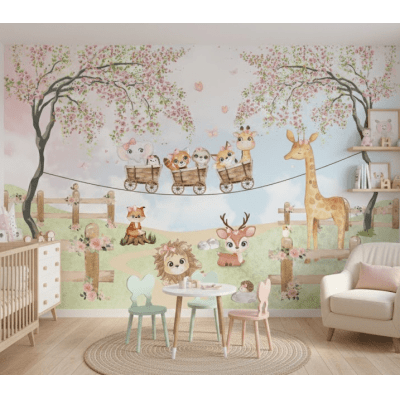 Papel de Parede Infantil Safari- VR755