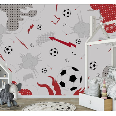 Papel de Parede tema jogo de futebol quarto infantil bebê  - VR693