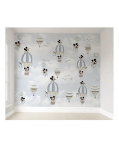 Papel de parede infantil para quarto de bebê Mickey