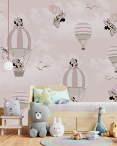 Papel de Parede Infantil Minnie