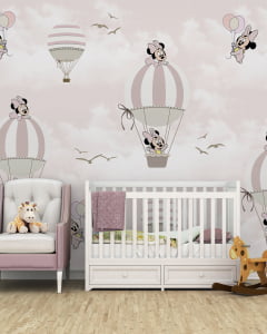 Papel de Parede Infantil Minnie