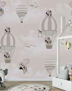 Papel de Parede Infantil Minnie