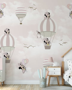 Papel de Parede Infantil Minnie