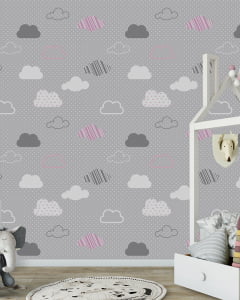 Papel de parede Infantil Nuvens