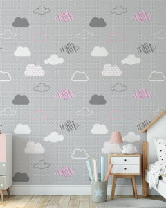 Papel de parede Infantil Nuvens