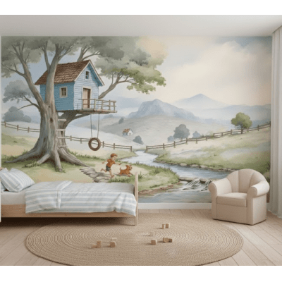 Papel de Parede Casa na Árvore Vr757