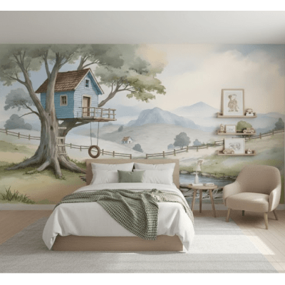 Papel de Parede Casa na Árvore Vr757