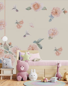 Papel de Parede Infantil Floral  - VR316