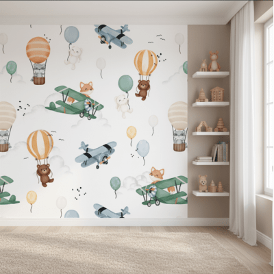 Papel de Parede Infantil Céu dos Sonhos VR771 Papel de Parede Infantil Céu dos Sonhos VR771