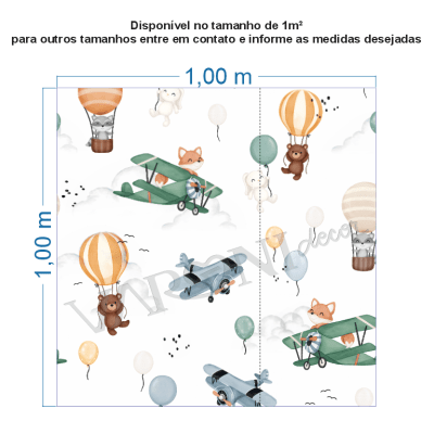 Papel de Parede Infantil Céu dos Sonhos VR771