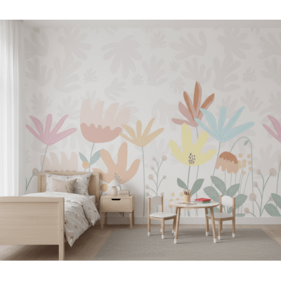 Papel de Parede Infantil Floral Jardim VR778