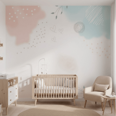 Papel de Parede Infantil Floral VR764 Papel de Parede Infantil Floral VR764