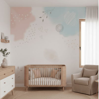 Papel de Parede Infantil Floral VR764 Papel de Parede Infantil Floral VR764