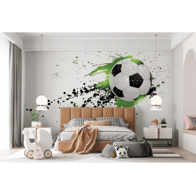 Papel de Parede Infantil Futebol Bola VR781 Papel de Parede Infantil Futebol Bola VR781