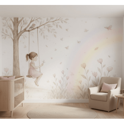 Papel de Parede Infantil Jardim Encantado VR760 Papel de Parede Infantil Jardim Encantado VR760