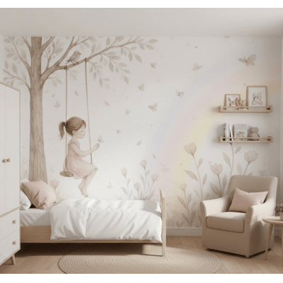 Papel de Parede Infantil Jardim Encantado VR760 Papel de Parede Infantil Jardim Encantado VR760