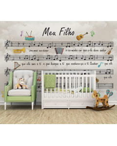 Papel de Parede Infantil Musical