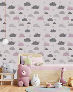 Papel de parede Infantil Nuvens