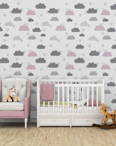 Papel de parede Infantil Nuvens