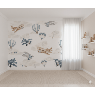 Papel de Parede Pequeno Aviador VR770